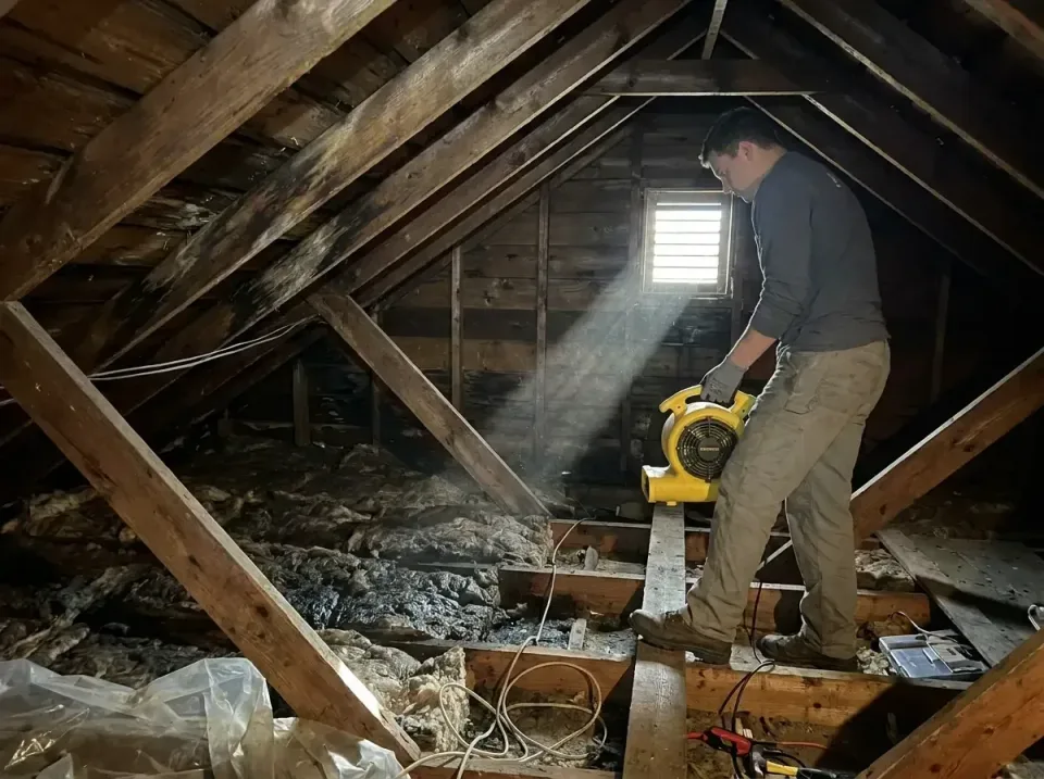 attic-water-damage-drying-proc-007 — frequently asked questions, Emergency Water Extraction & 24/7 Flood Response in Noroton…